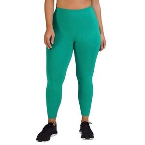 Lululemon Wunder Train High-Rise Leggings 25" Green Everlux Sz 10